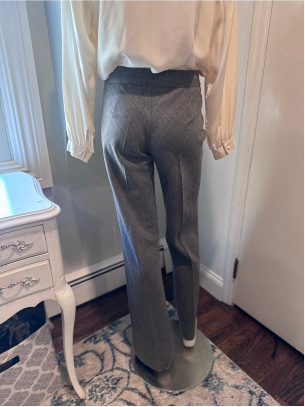 Zara Basic | Gray Tailored Trousers Front Seam Size 6 - Picture 11 of 15